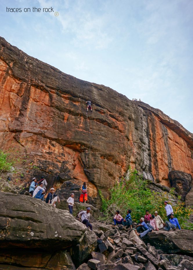 Visitors while climbing Visitors while climbing