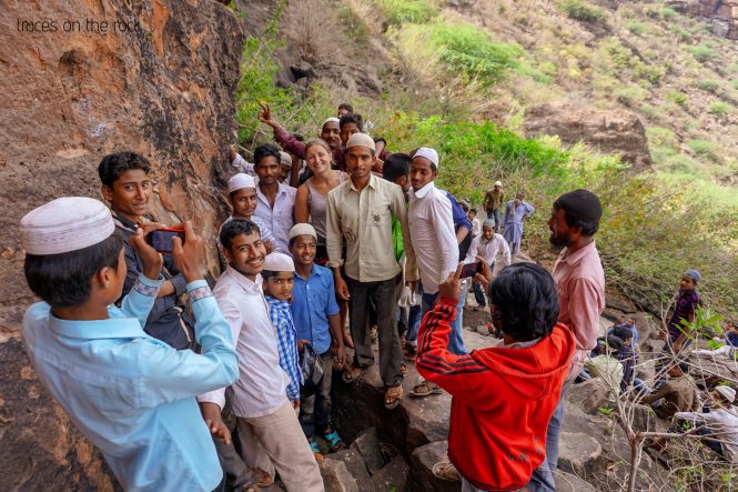 Visitors while climbing Visitors while climbing