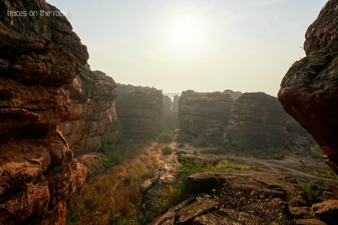 Rock climbing area near Badami Rock climbing area near Badami
