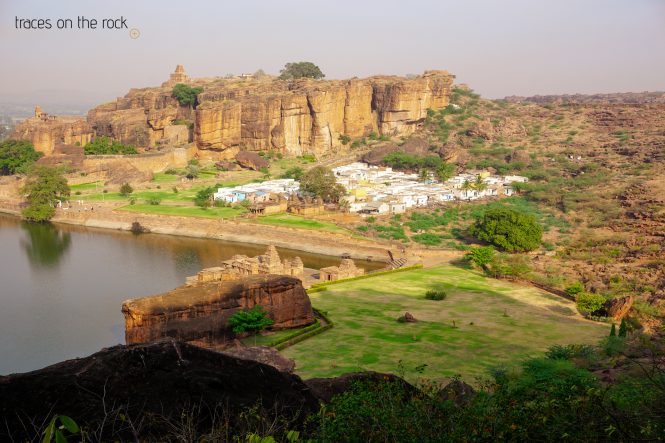Agasthya Lake in and rock climbing area in the background Agasthya Lake in and rock climbing area in the background