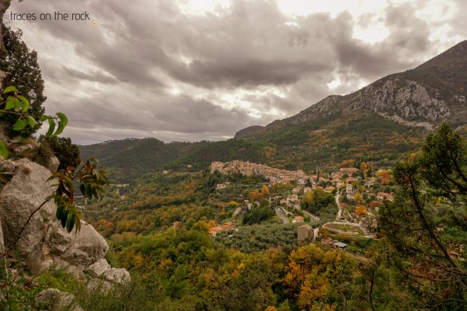 Climbing in Gorbio at the French Riviera Climbing in Gorbio at the French Riviera