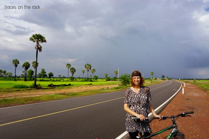 Bike ride on Route 67 near Siem Reap