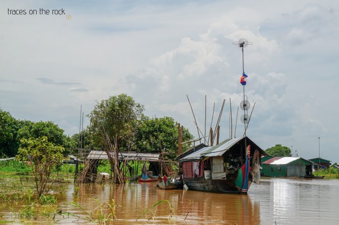View from the Sangker River in Cambodia