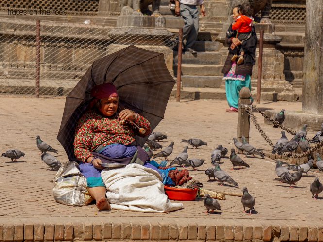 Corn seller at Durbar Square in Kathmandu Corn seller at Durbar Square in Kathmandu