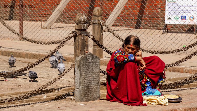 Corn seller at Durbar Square in Kathmandu Corn seller at Durbar Square in Kathmandu