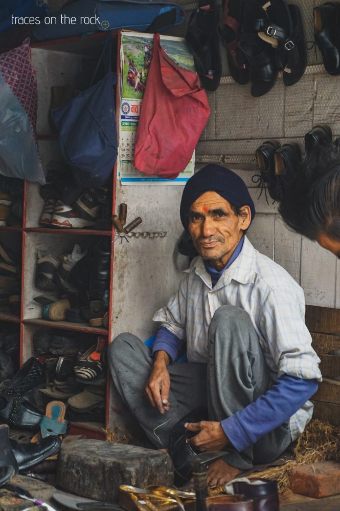 Shoemaker in Kathmandu Shoemaker in Kathmandu