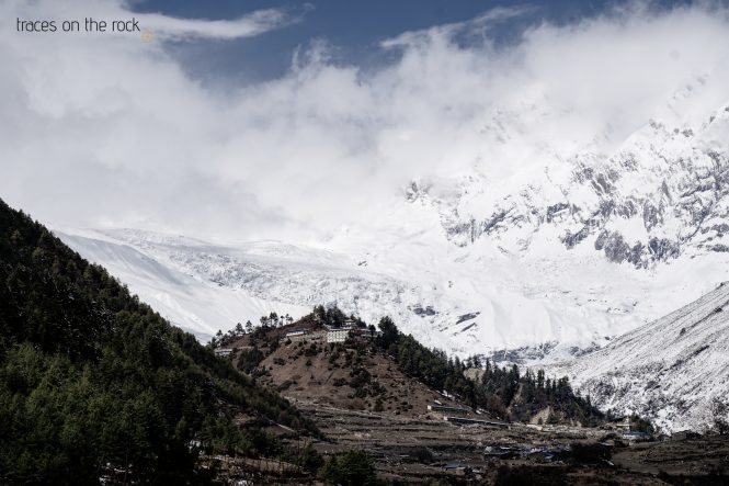 Manaslu Trek - Monastery in Loh Manaslu Trek - Monastery in Loh