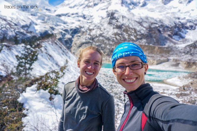 Manaslu Trek - Jenny and me at Birendra Taal Lake near Samagaun Manaslu Trek - Jenny and me at Birendra Taal Lake near Samagaun