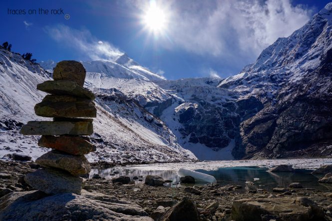 Manaslu Trek - Birendra Taal Lake near Samagaun Manaslu Trek - Birendra Taal Lake near Samagaun