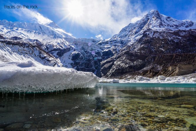 Manaslu Trek - Birendra Taal Lake near Samagaun Manaslu Trek - Birendra Taal Lake near Samagaun