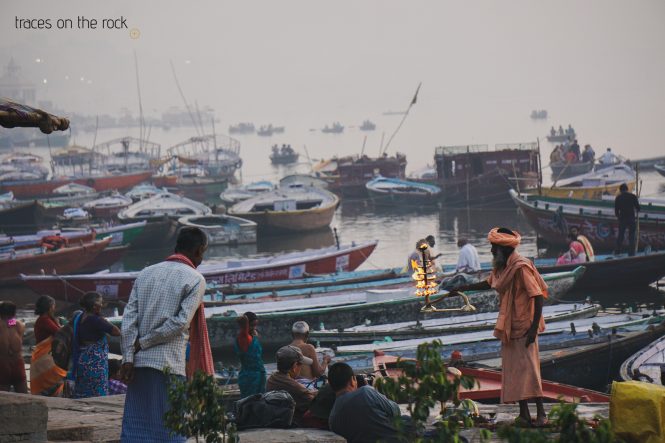 Scenes from a ghat at the Ganga River Scenes from a ghat at the Ganga River