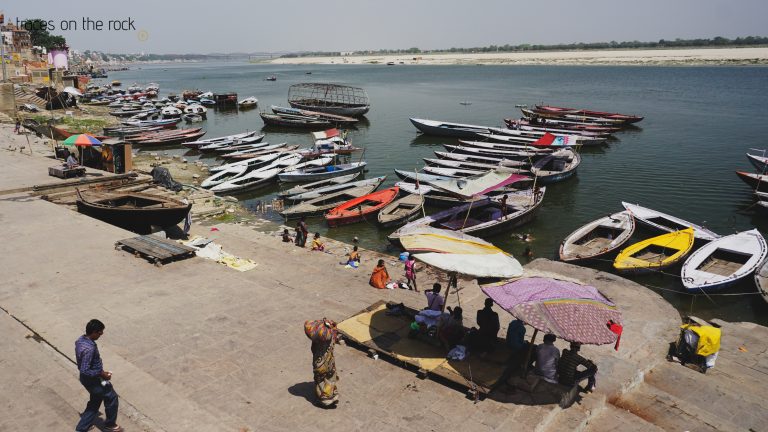 Ganga river in Varanasi Ganga river in Varanasi