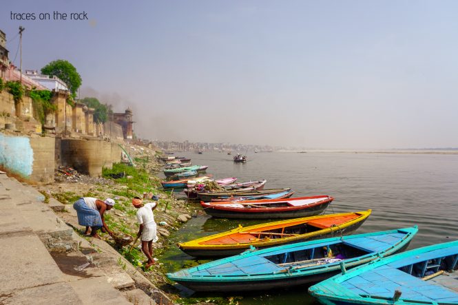 Ganga river in Varanasi Ganga river in Varanasi