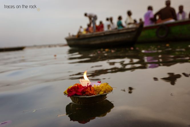 Candle ceremony at Ganga Aarti in Varanasi Candle ceremony at Ganga Aarti in Varanasi