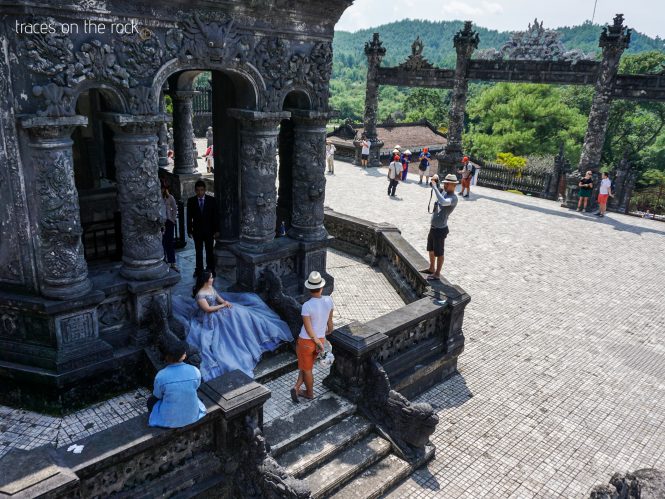 Wedding photography at Royal Tomb of Khai Dinh King near Hue in Vietnam Wedding photography at Royal Tomb of Khai Dinh King near Hue in Vietnam