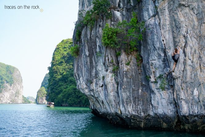 Deep Water Soloing in Halong Bay Deep Water Soloing in Halong Bay